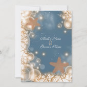 Beach bruiloft thema ~ elegant party custom kaart (Voorkant)