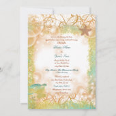 Beach bruiloft thema elegant party kaart (Achterkant)