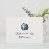 Beach bruiloft uitnodiging (Staand voorkant)