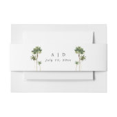 Beach bruiloft uitnodiging buik band wrap uitnodigingen wikkel (Voorkant Voorbeeld)