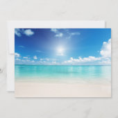 Beach bruiloft | uw foto's | personaliseren kaart (Achterkant)