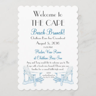 Beach Brunch Invitation Kaart