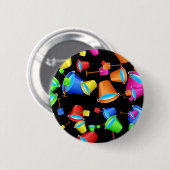 Beach Bucket-behangpapier Ronde Button 5,7 Cm (Voorkant /achterkant)