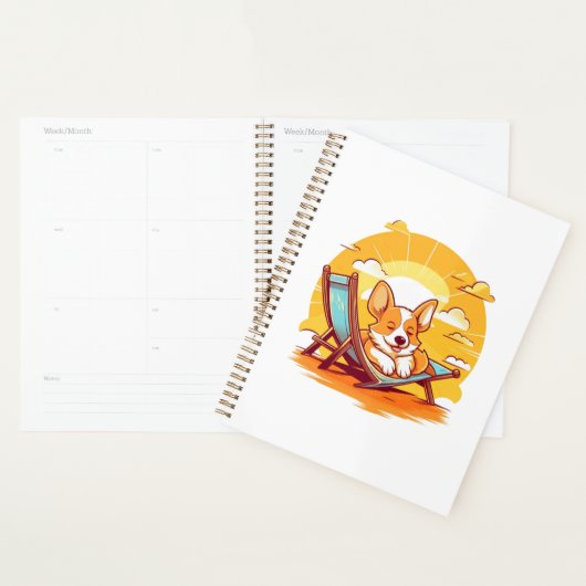 Beach Buddies: Corgi-licious Naptime Planner (Display)
