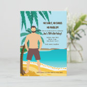 Beach Buddy Invitation Kaart (Staand voorkant)