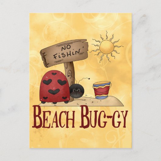 Beach Bug-gy Briefkaart (Voorkant)