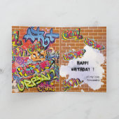 Beach Bum 40th Mannen Birthday Bad Boy Fun Cut-out Kaart (Binnen)