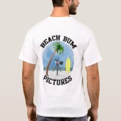 Beach Bum Afbeeldingen T-shirt (Achterkant)