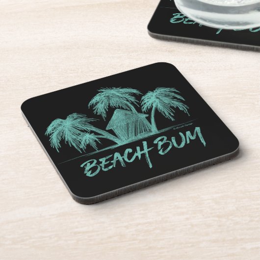 Beach Bum Beverage Coaster Bier Onderzetter (Linkerzijde)