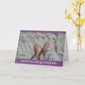 Beach Bum Birthday Card Kaart (Gele Bloem)