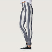 Beach Bum Bold Nautische Strepen Leggings (Links)
