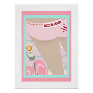 Beach Bum Border 1 Poster
