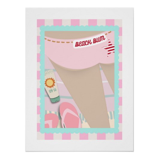 Beach Bum Border 2 Poster (Voorkant)