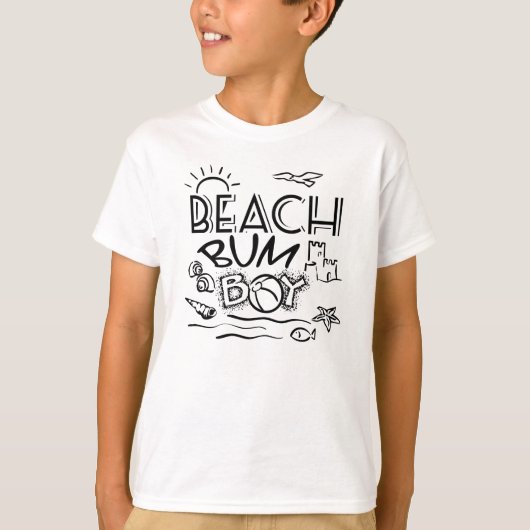 Beach Bum Boy T-shirt (Voorkant)