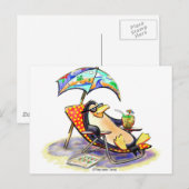 Beach Bum Briefkaart (Voorkant / Achterkant)