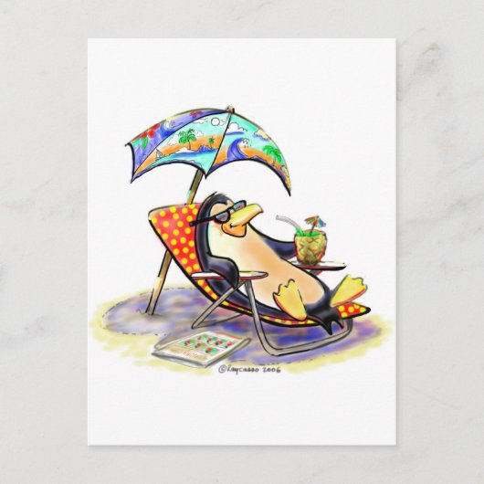 Beach Bum Briefkaart (Voorkant)