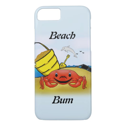 Beach Bum Cell Phone Case (Achterkant)