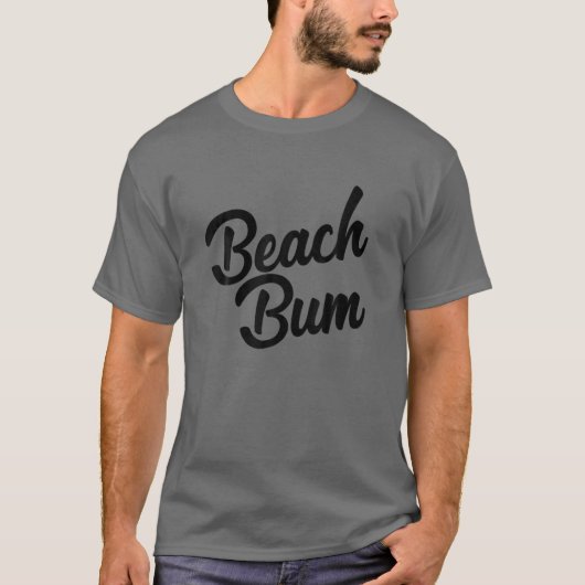 Beach Bum Cute Ocean Summer Vacation T-shirt (Voorkant)