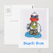 Beach Bum Duck Briefkaart (Voorkant / Achterkant)