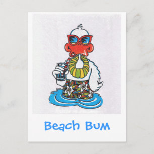 Beach Bum Duck Briefkaart