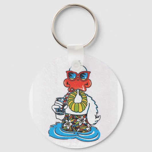 Beach Bum Duck Sleutelhanger (Voorkant)