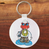 Beach Bum Duck Sleutelhanger (Voorkant)