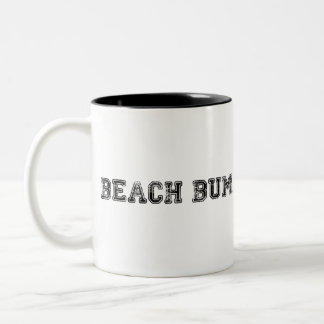 Beach Bum faded logo Tweekleurige Koffiemok