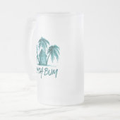 Beach Bum Frosted Glass Beer Mok (Voorkant links)