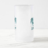 Beach Bum Frosted Glass Beer Mok (Center)