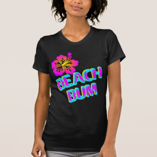 Beach Bum Gezegde Plumeria Flower T-shirt