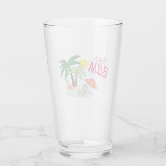 Beach Bum Glas (Achterkant)