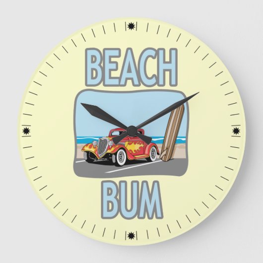 Beach Bum Grote Klok (Voorkant)