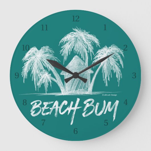 Beach Bum Grote Klok (Voorkant)