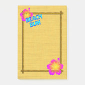 Beach Bum Hibiscus Flower Bamboo Lijst Art Post it Post-it® Notes (Voorkant)