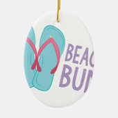 Beach Bum Keramisch Ornament (Voorkant)