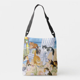 Beach Bum Kittens Crossbody Tas