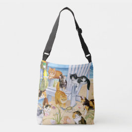 Beach Bum Kittens Crossbody Tas