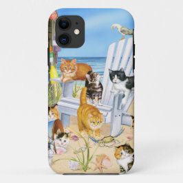 Beach Bum Kittens iPhone SE en iPhone 5/5s Hoesje