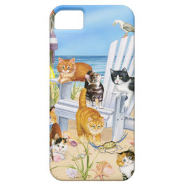 Beach Bum Kittens iPhone SE en iPhone 5/5s Hoesje