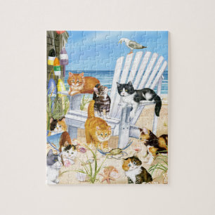 Beach Bum Kittens Puzzle Legpuzzel