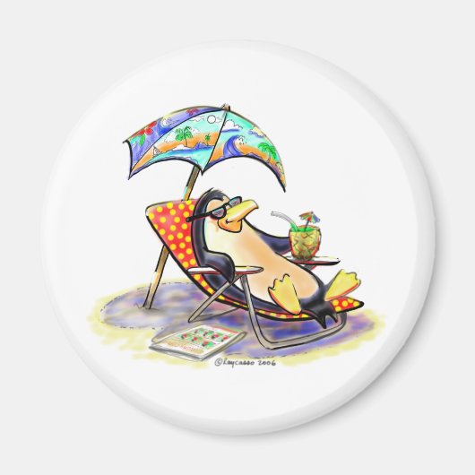 Beach Bum Magneet (Voorkant)