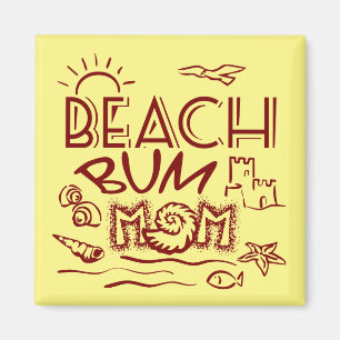 Beach Bum Mum Magneet