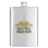 Beach Bum | Ocean Waves | Tropisch Flacon (Voorkant)
