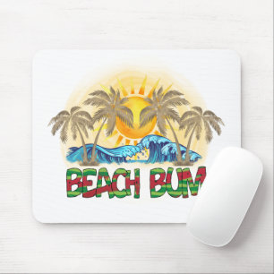 Beach Bum   Ocean Waves   Tropisch Muismat
