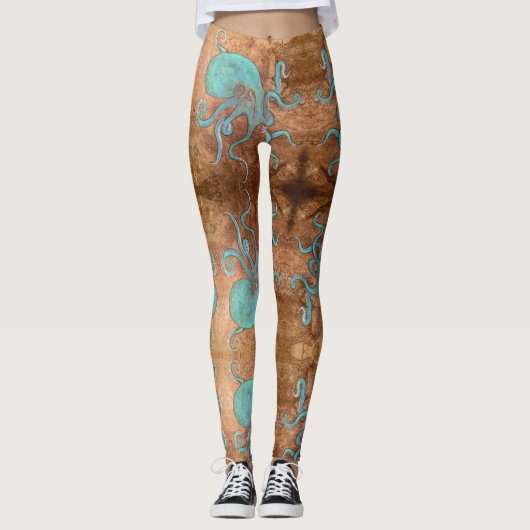 Beach Bum Octopus! Leggings (Voorkant)