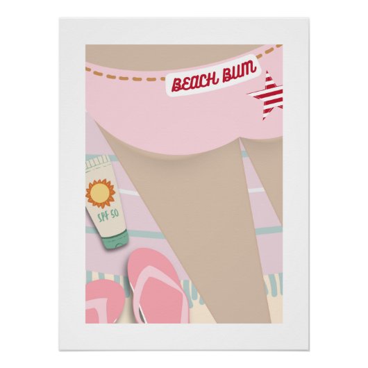 Beach Bum Poster (Voorkant)