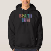 BEACH BUM-Retro  Distress Beach Bum Hoodie (Voorkant)