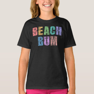 BEACH BUM-Retro Distress Beach Bum T-shirt