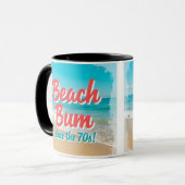 Beach Bum sinds de jaren '70 Mok (Voorkant links)