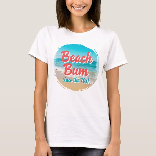 Beach Bum sinds de jaren '70 T-shirt (Voorkant)